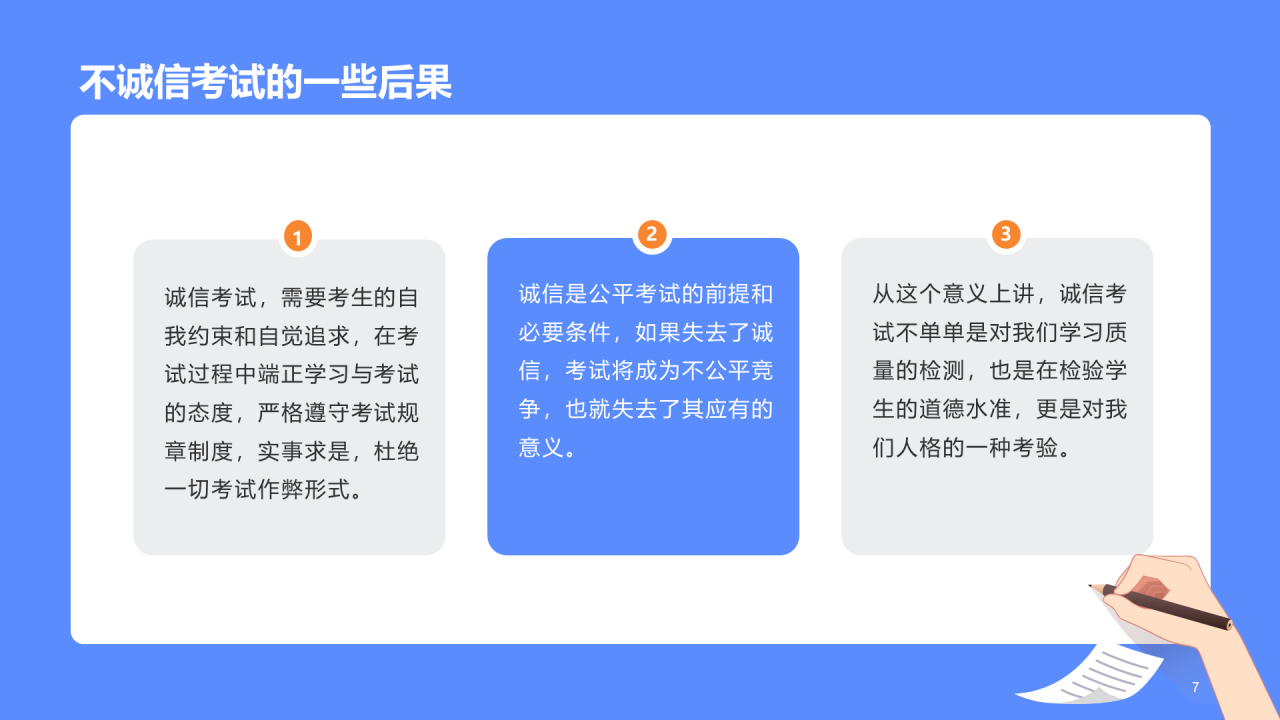 规范答题诚信应考法制教育PPT