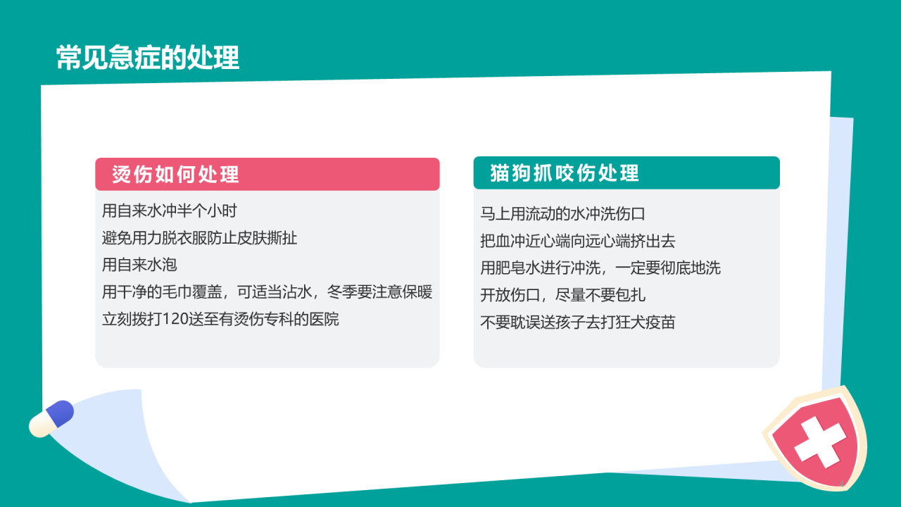 绿色急救知识培训安全教育PPT