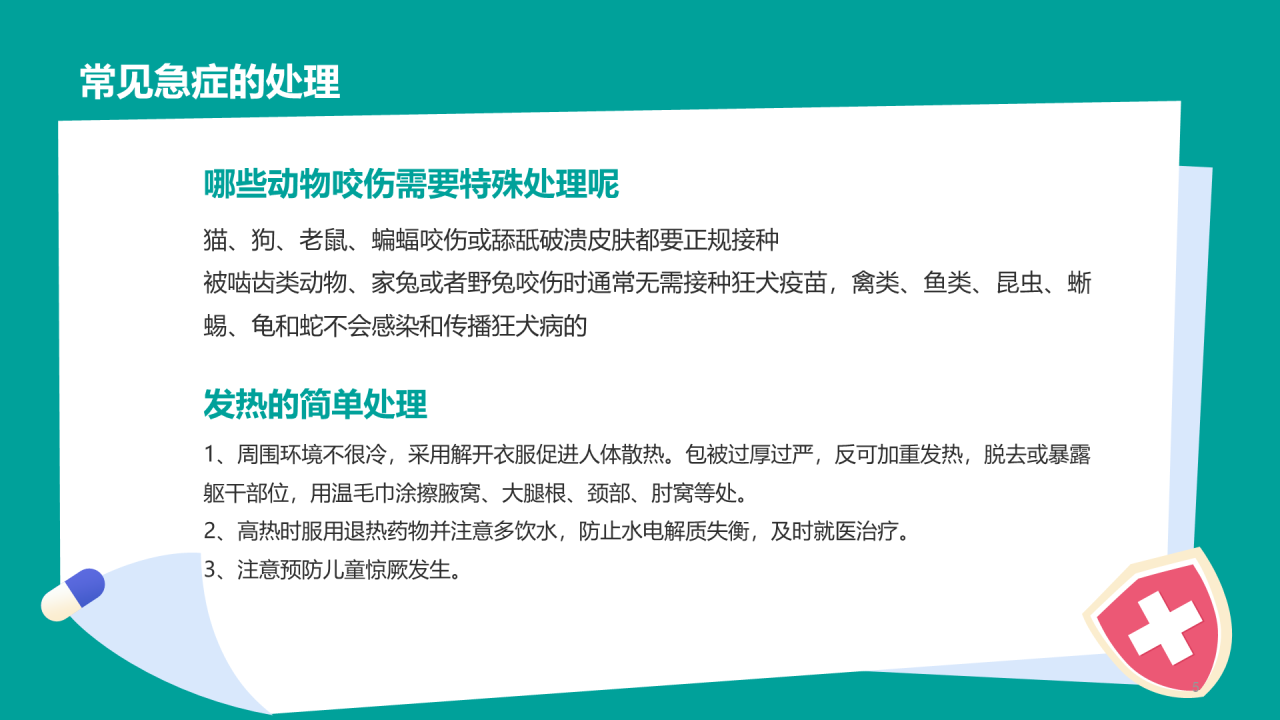 绿色急救知识培训安全教育PPT