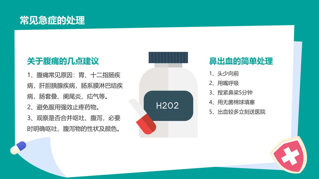 绿色急救知识培训安全教育PPT