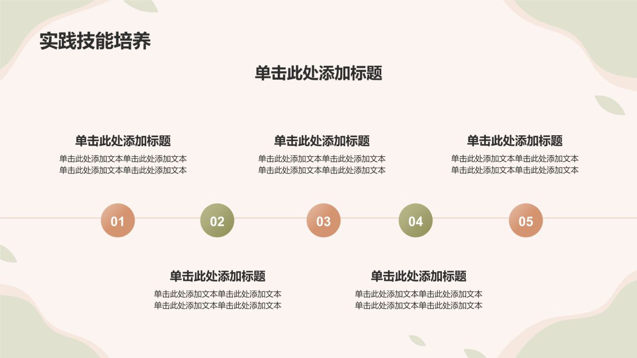 绿色小清新女性自我提升工作计划PPT模板