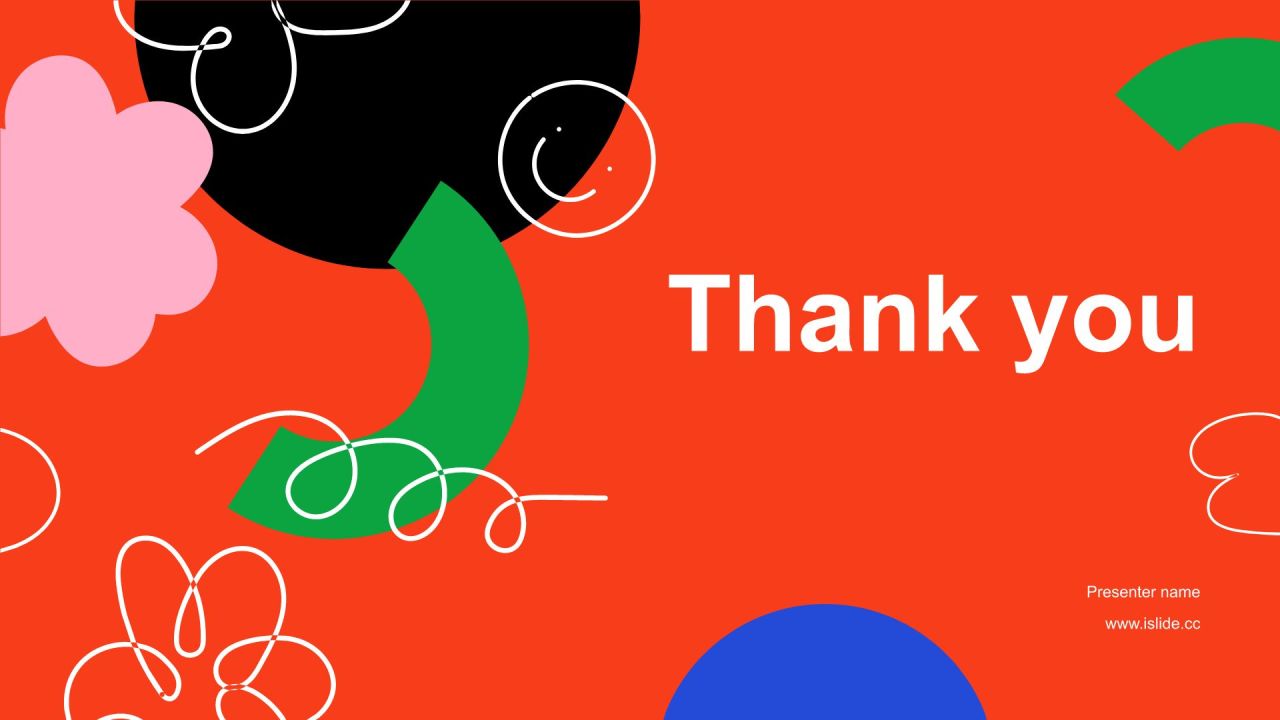 红色扁平风八月,你好PPT模板