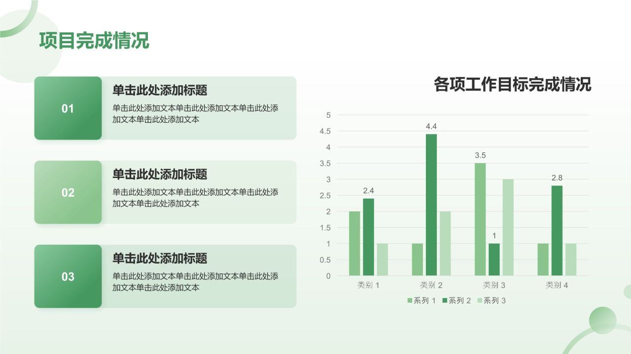 绿色小清新八月你好——月度工作总结汇报PPT模板