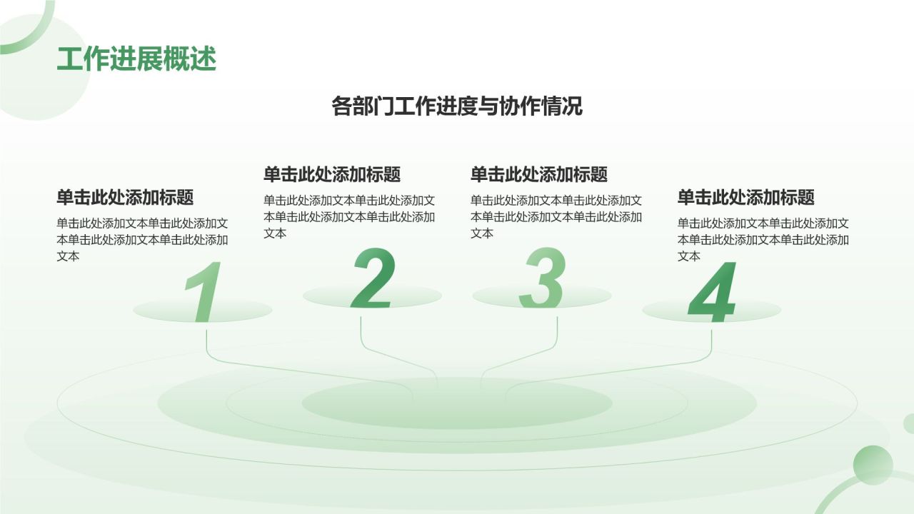 绿色小清新八月你好——月度工作总结汇报PPT模板