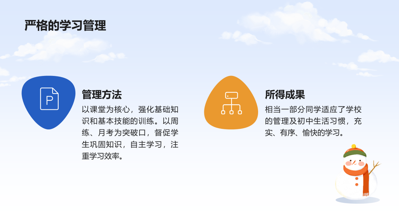寒假结束家长会