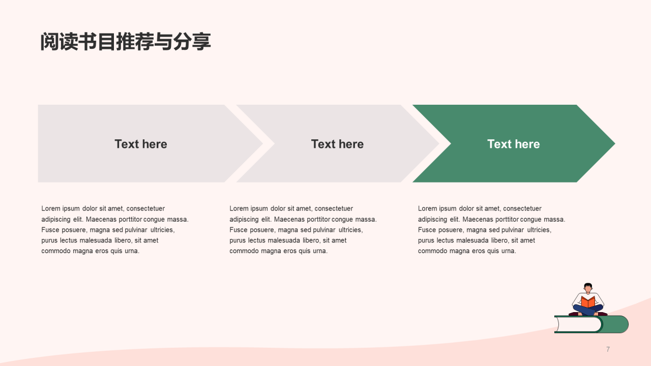 粉色读书分享会PPT