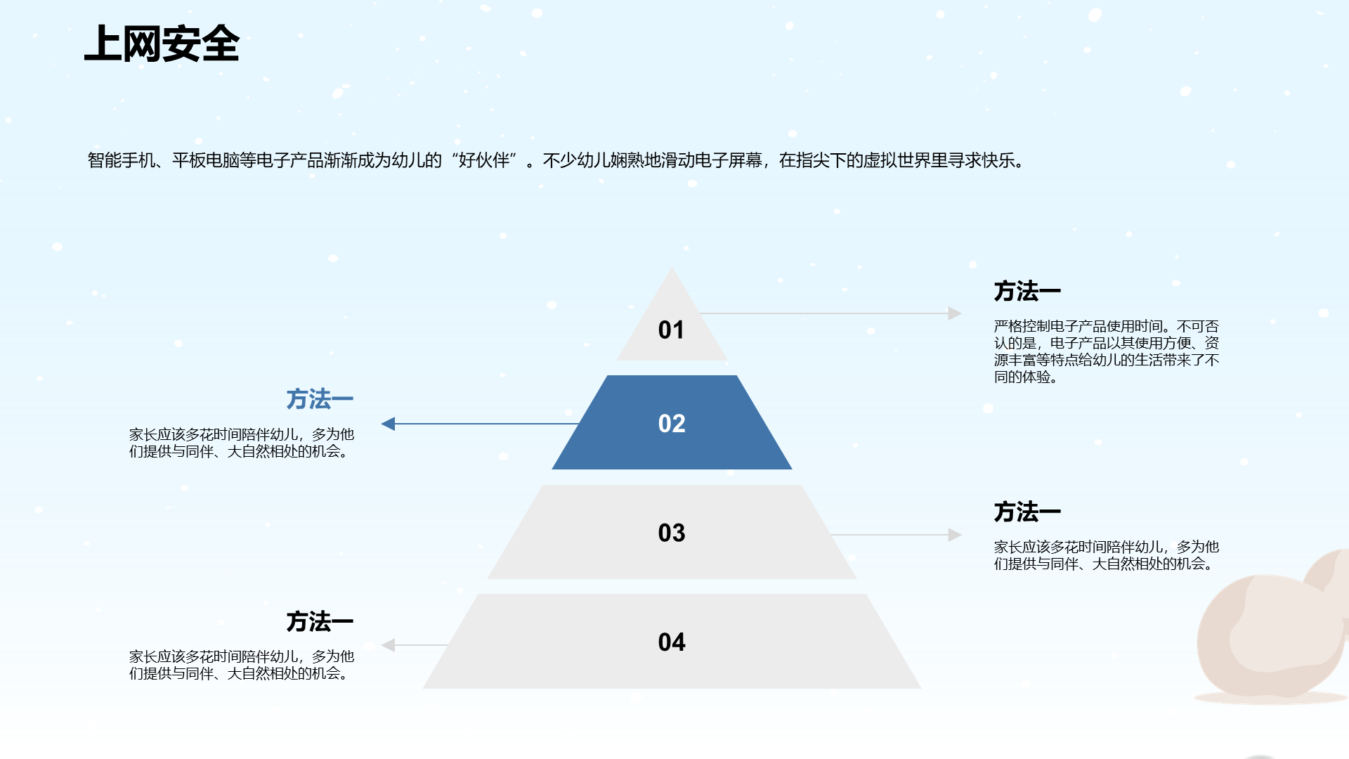 蓝色冬季出行安全PPT