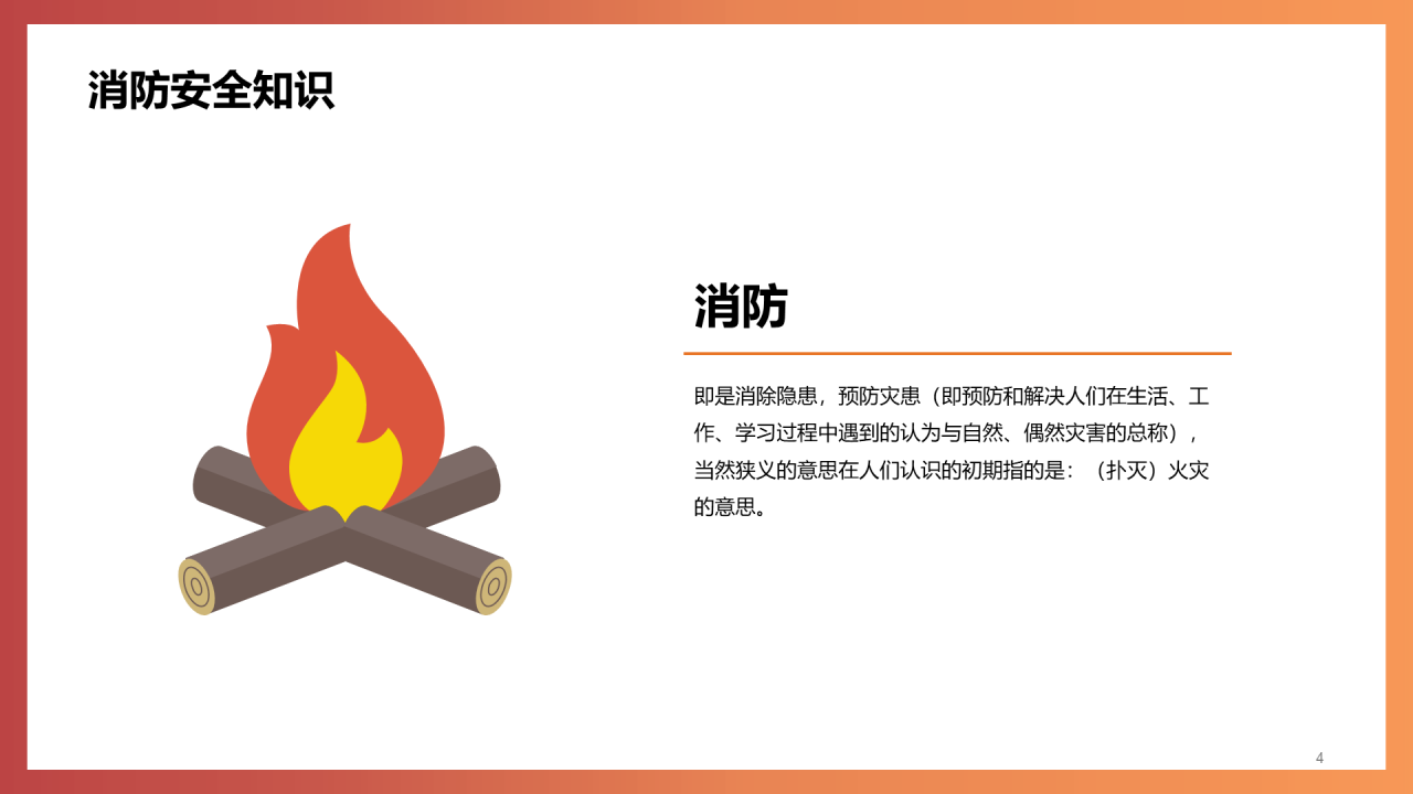小学生消防安全主题PPT