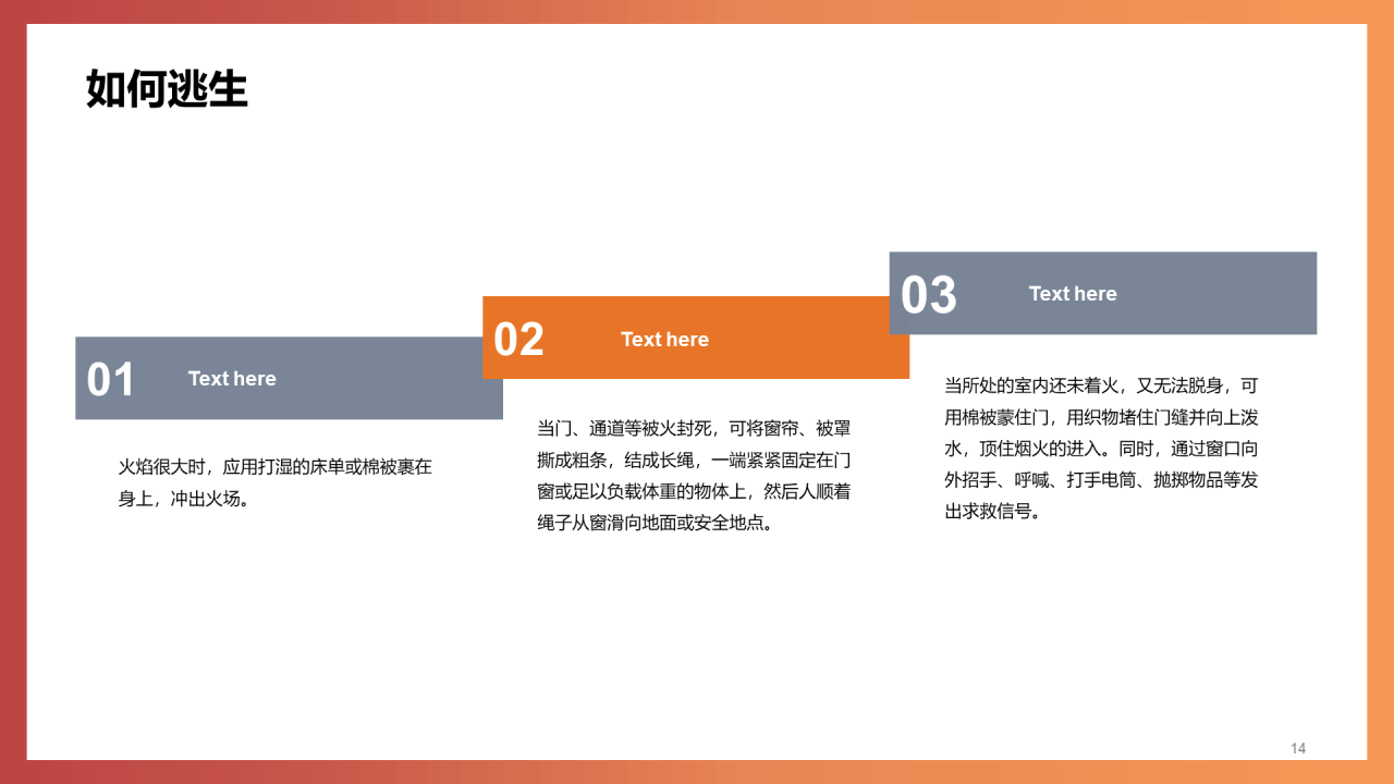 小学生消防安全主题PPT