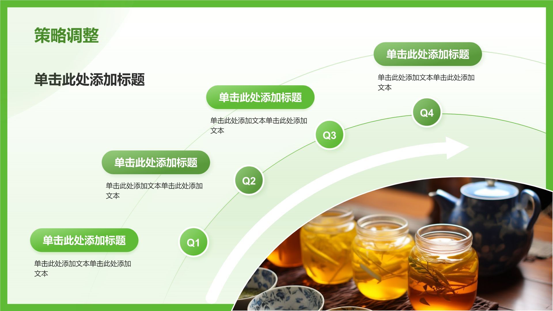 绿色简约风夏季新品奶茶饮料推荐PPT模板