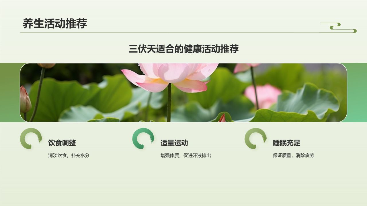 黑色复古风三伏天PPT模板