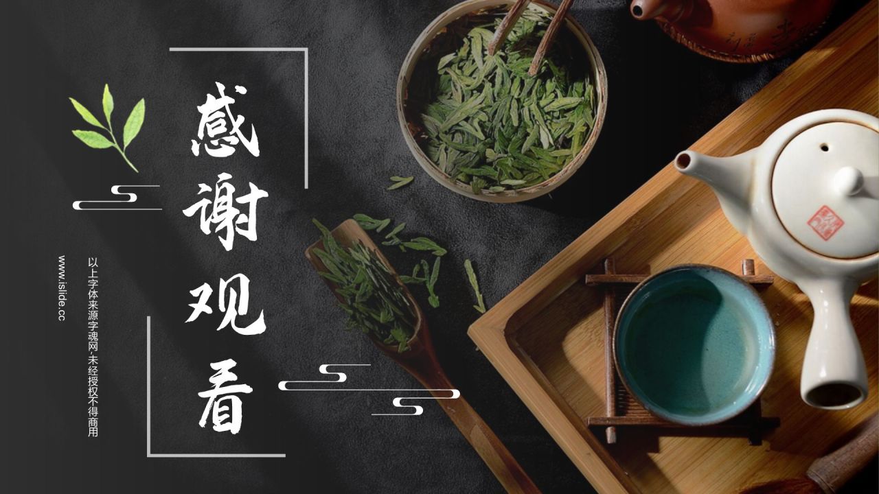 黑色复古风三伏天PPT模板
