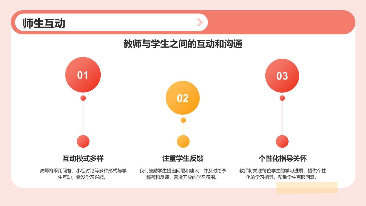 红色插画风暑假班服务介绍PPT模板