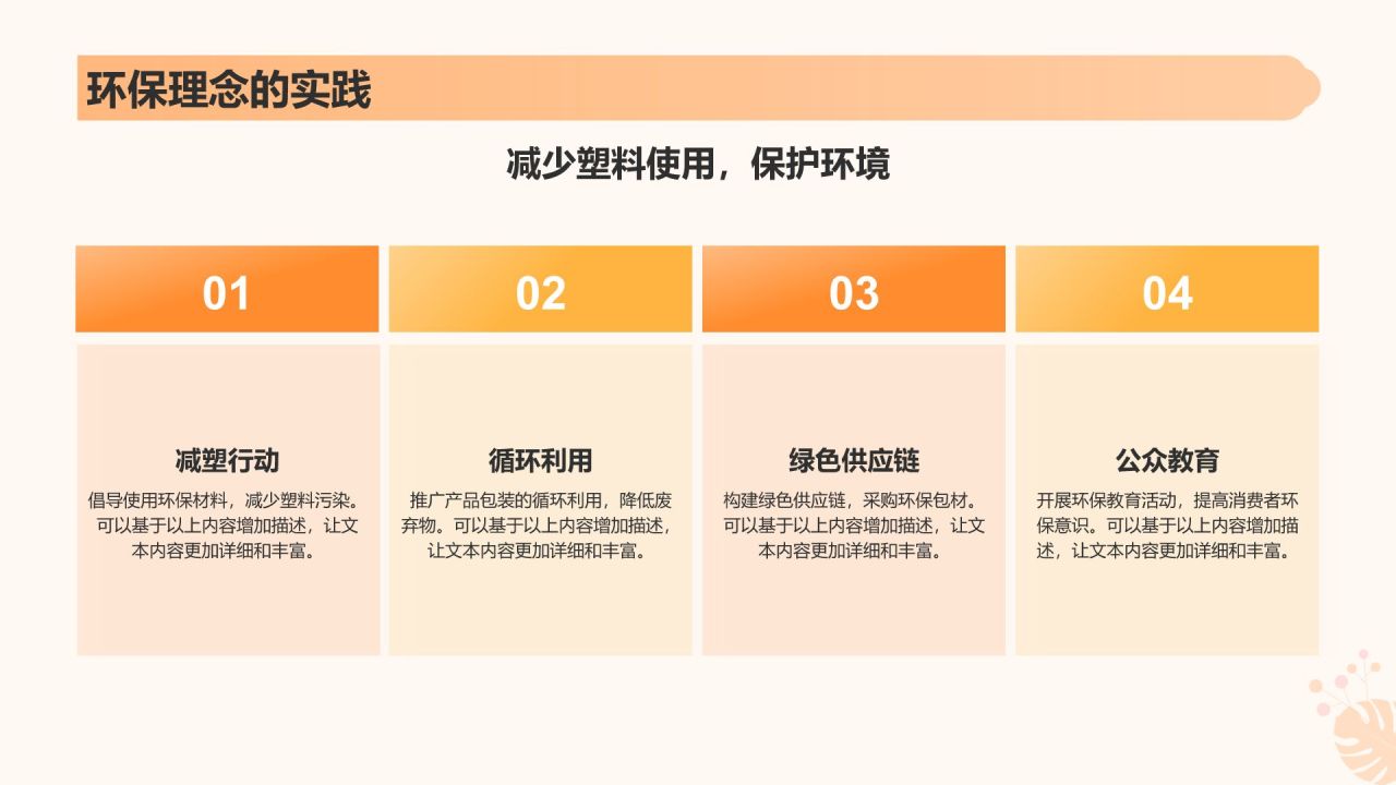 橙色渐变风饮料饮品产品介绍PPT模板