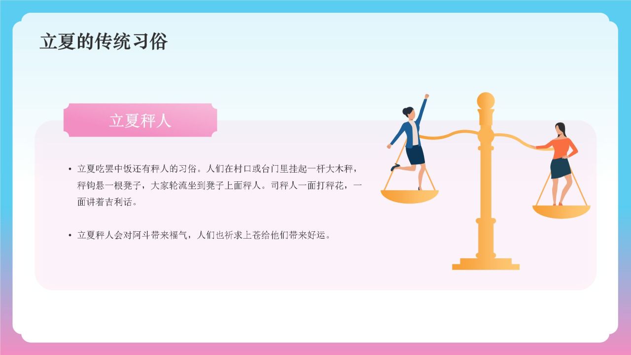 蓝色国潮风二十四节气——立夏PPT模板