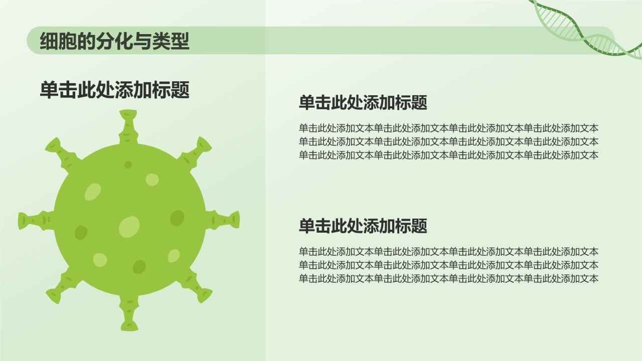 绿色初中生物课件通用PPTPPT模板