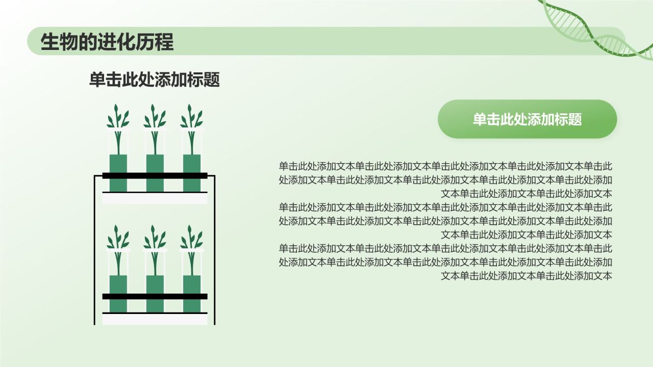 绿色初中生物课件通用PPTPPT模板