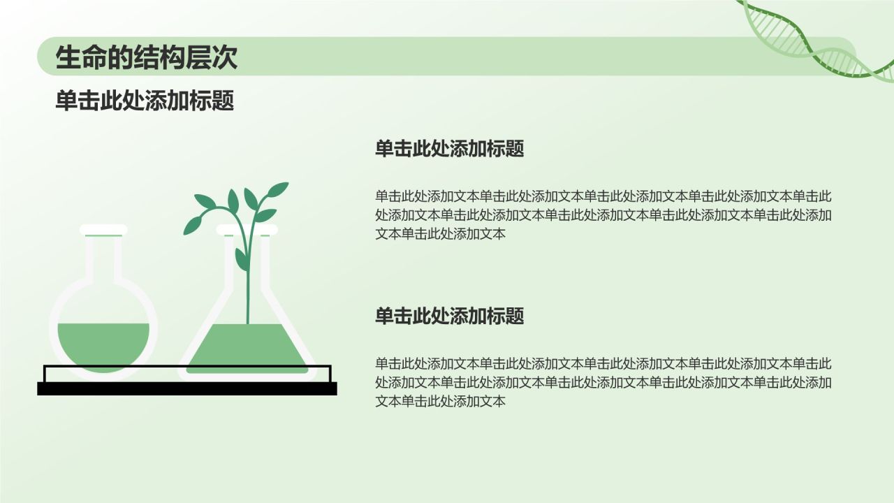 绿色初中生物课件通用PPTPPT模板
