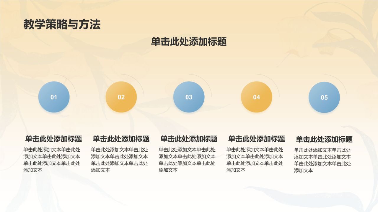 蓝色小清新教育教学岗位培训PPT模板