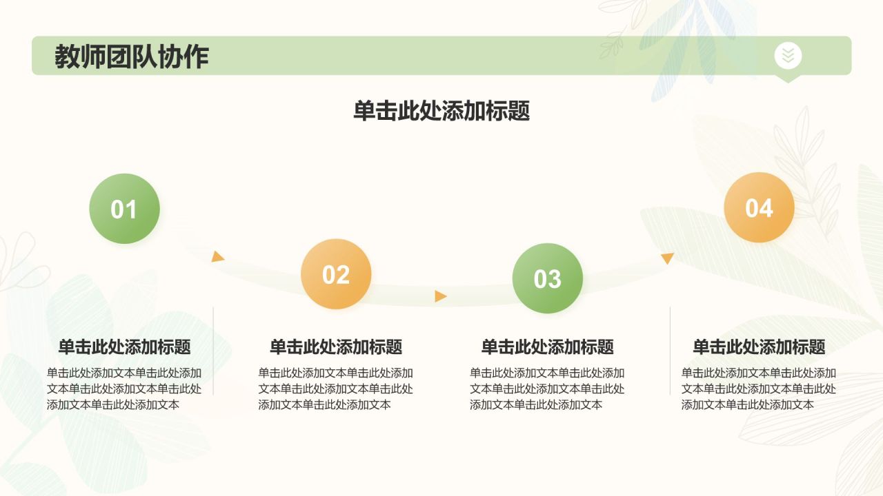 绿色小清新教师学期末工作总结PPT模板