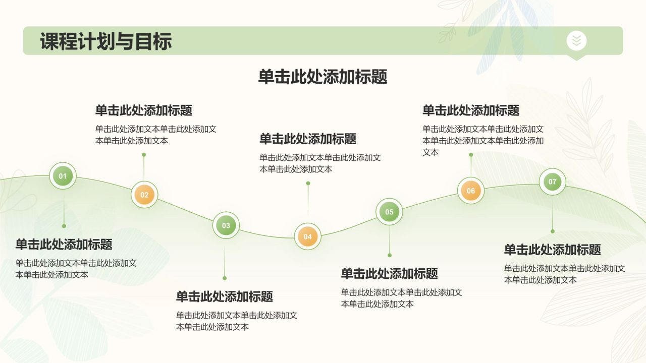 绿色小清新教师学期末工作总结PPT模板