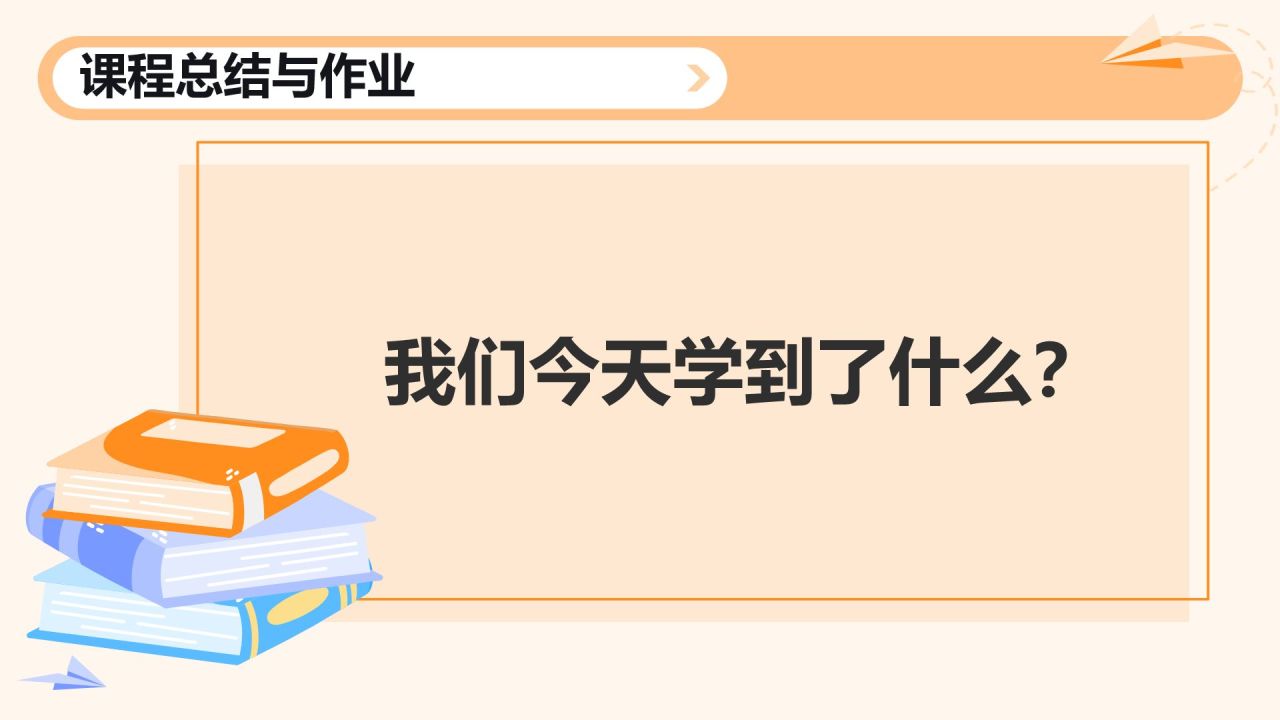 橙色卡通风小学数学教学课件通用PPT模板