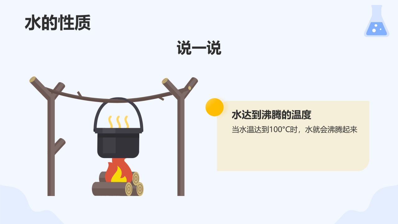 蓝色卡通风小学科学教学课件通用PPT模板