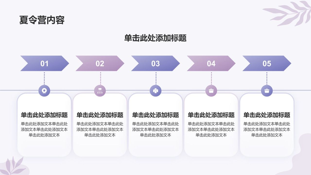 紫色简约风保研夏令营介绍PPT模板