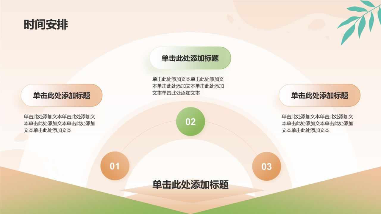 绿色简约风金融项目进度汇报PPT模板