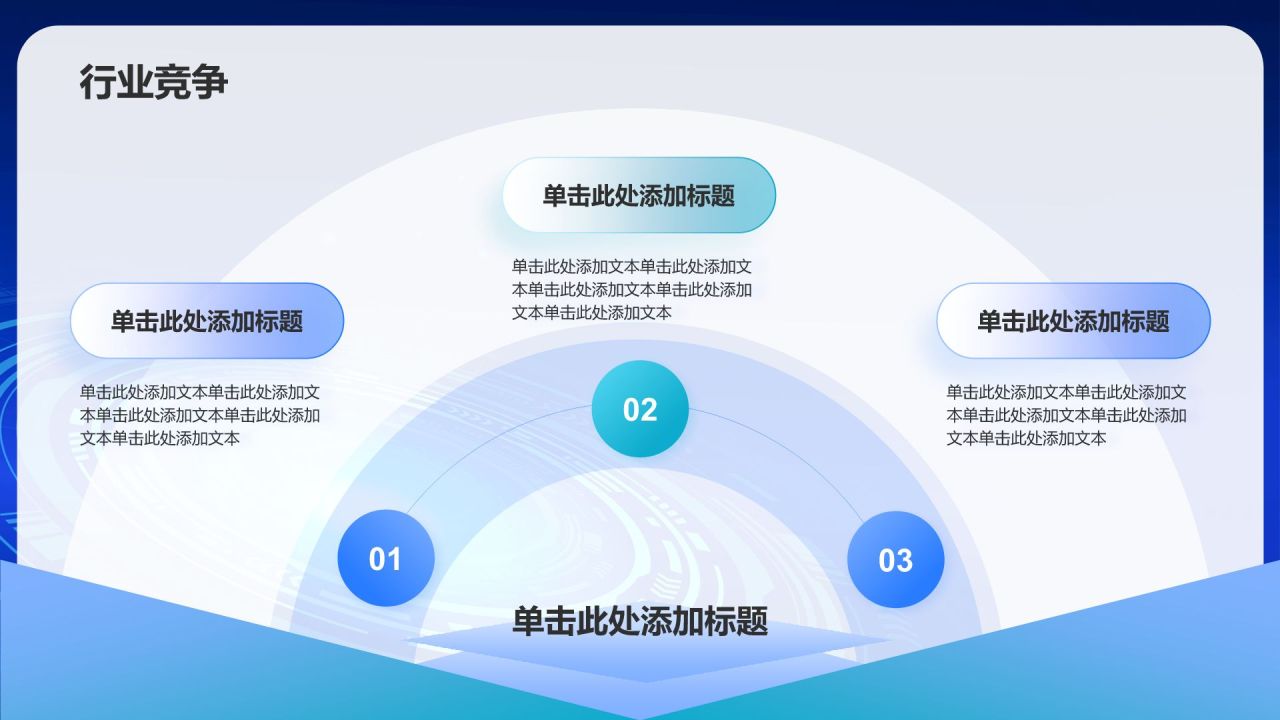 蓝色科技风IT互联网业绩回顾PPT模板