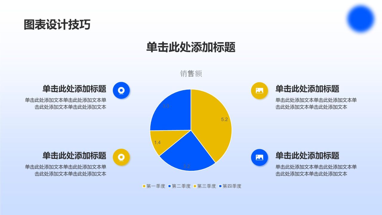 蓝色渐变风数据分析报告PPT模板