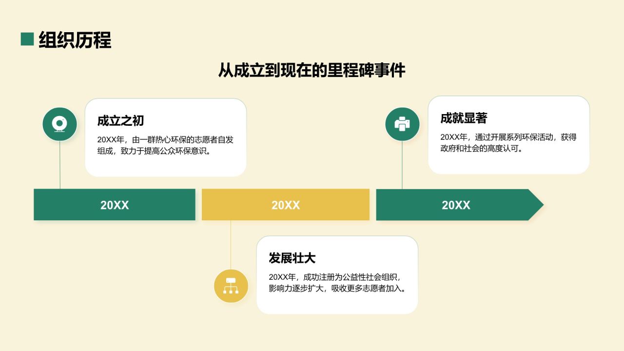 绿色几何风志愿者招募PPT模板