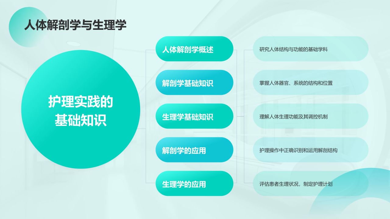 绿色3D风护理专业学生教育PPT模板
