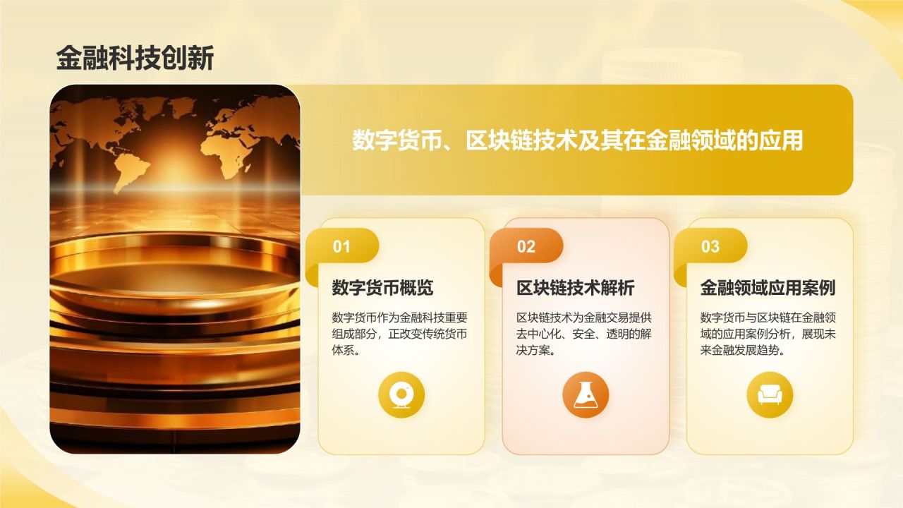 黄色简约风智慧金融:内部培训与发展PPT模板