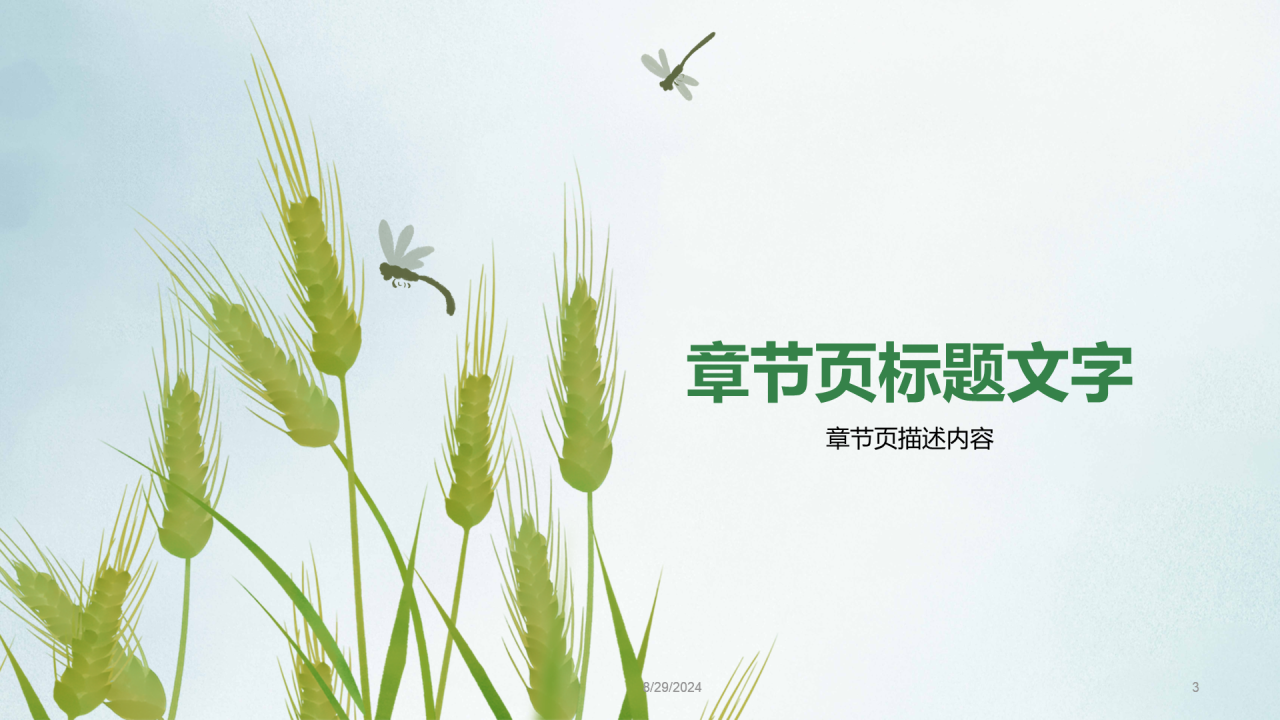 二十四节气小满PPT主题