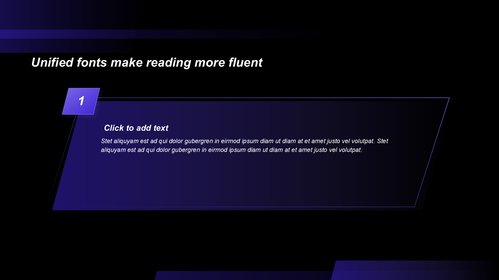 渐变纯文字PPT列表