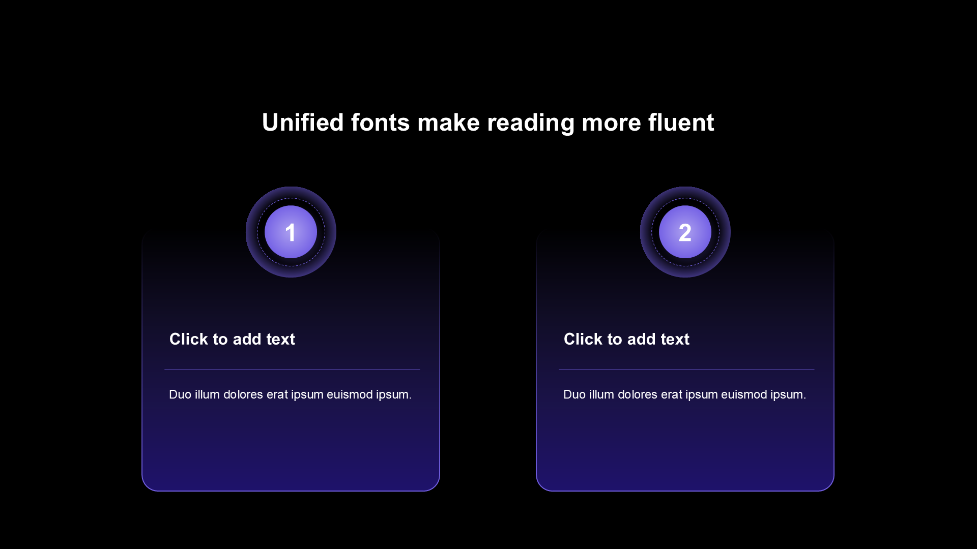 渐变纯文字PPT列表