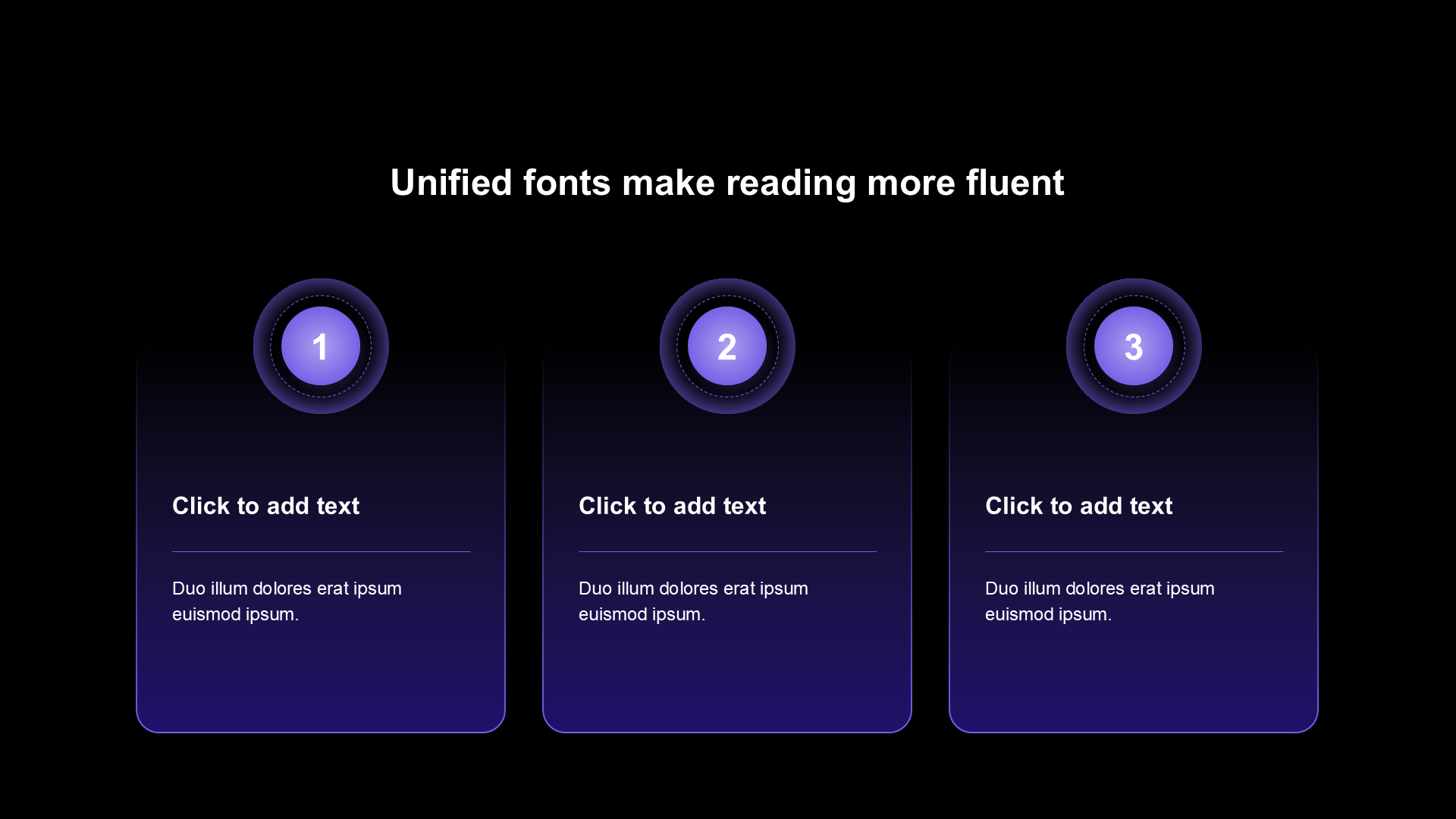 渐变纯文字PPT列表