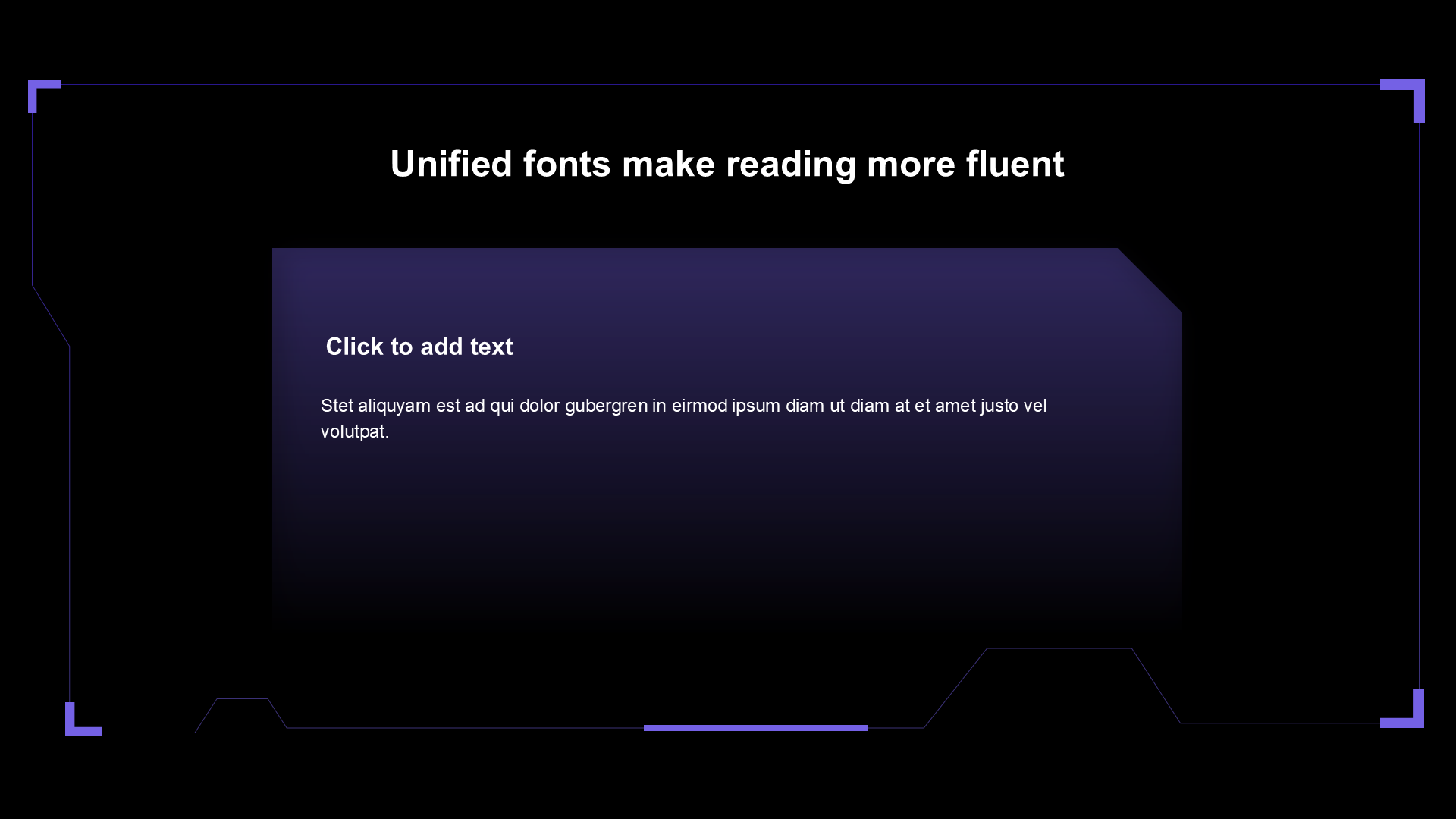渐变纯文字PPT列表
