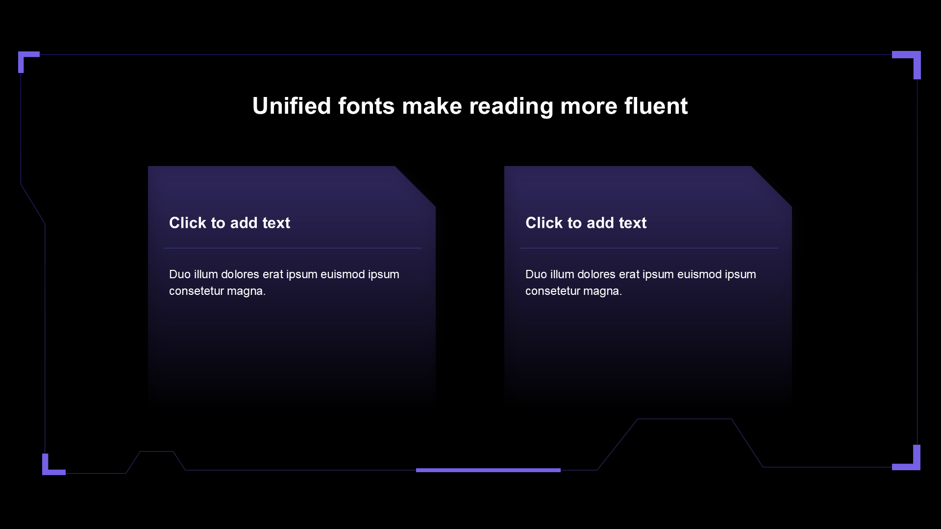 渐变纯文字PPT列表