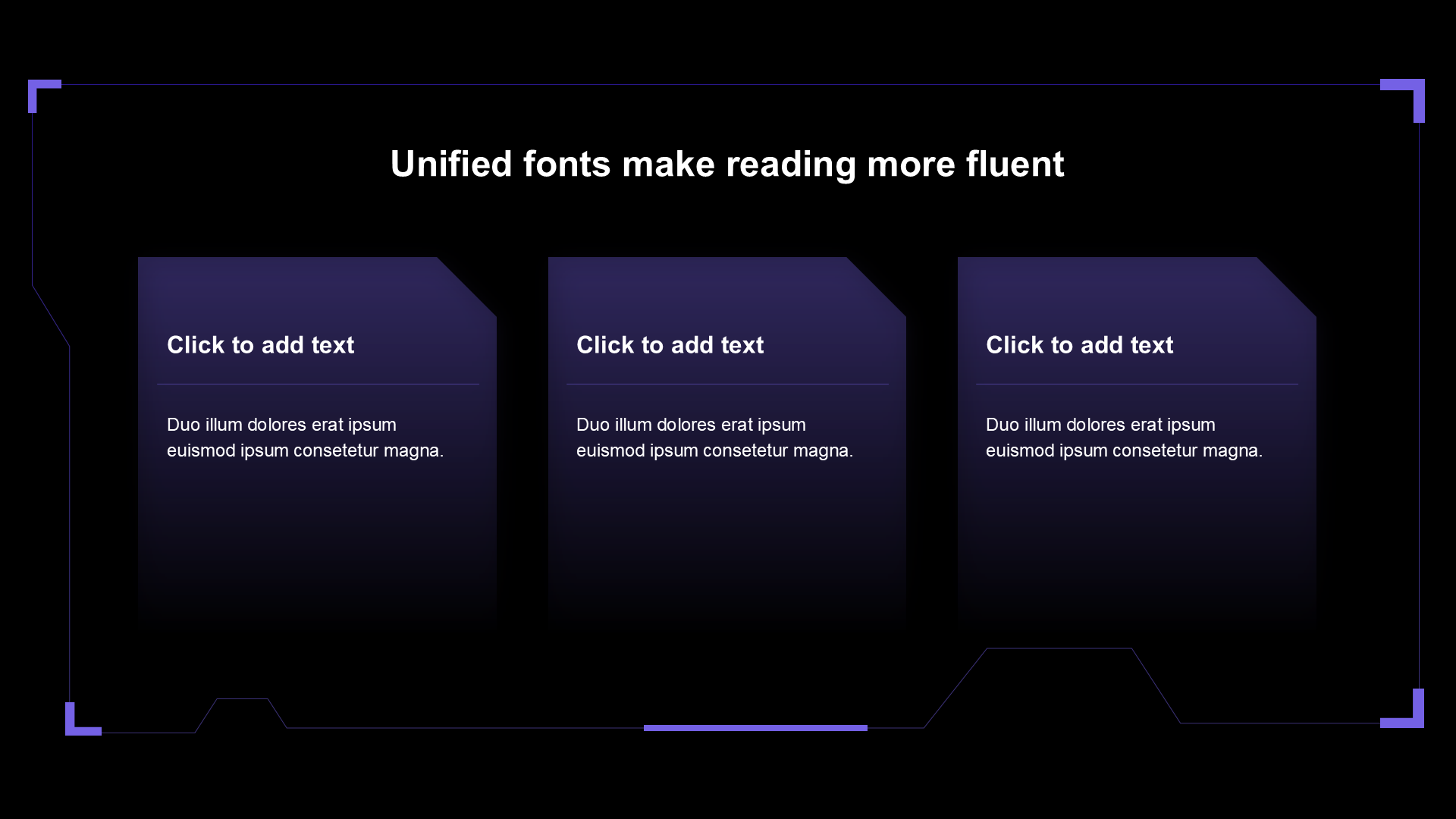 渐变纯文字PPT列表