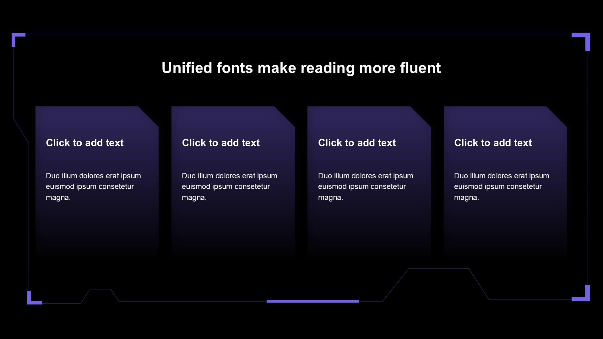 渐变纯文字PPT列表