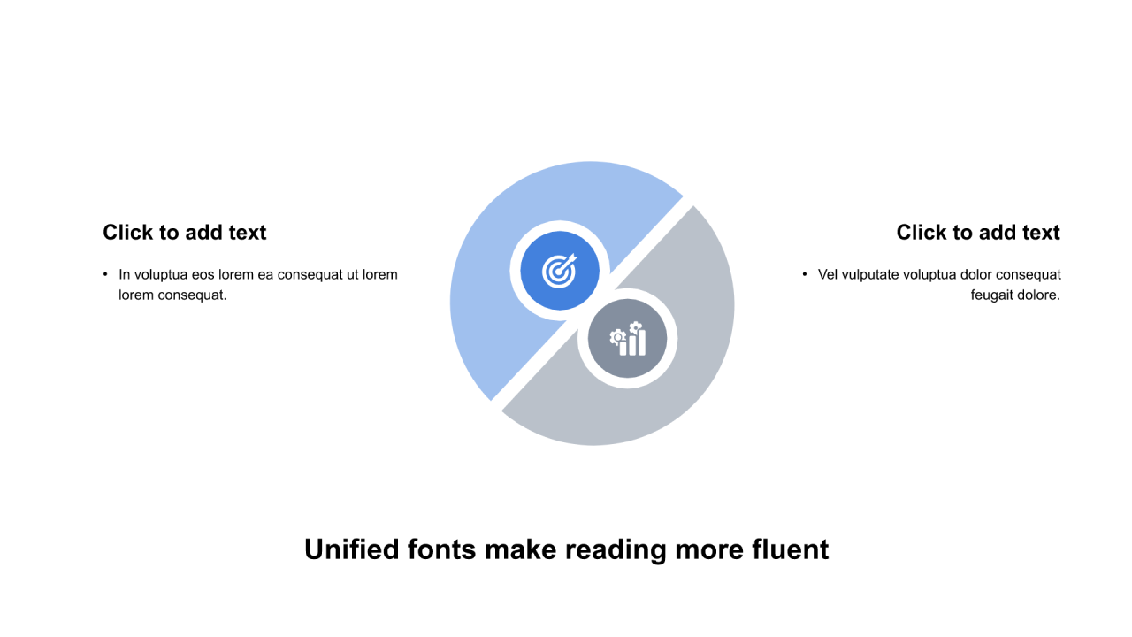 多色圆形扁平6项PPT关系