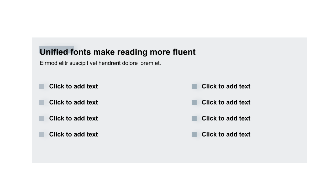 多色矩形阴影2项PPT列表