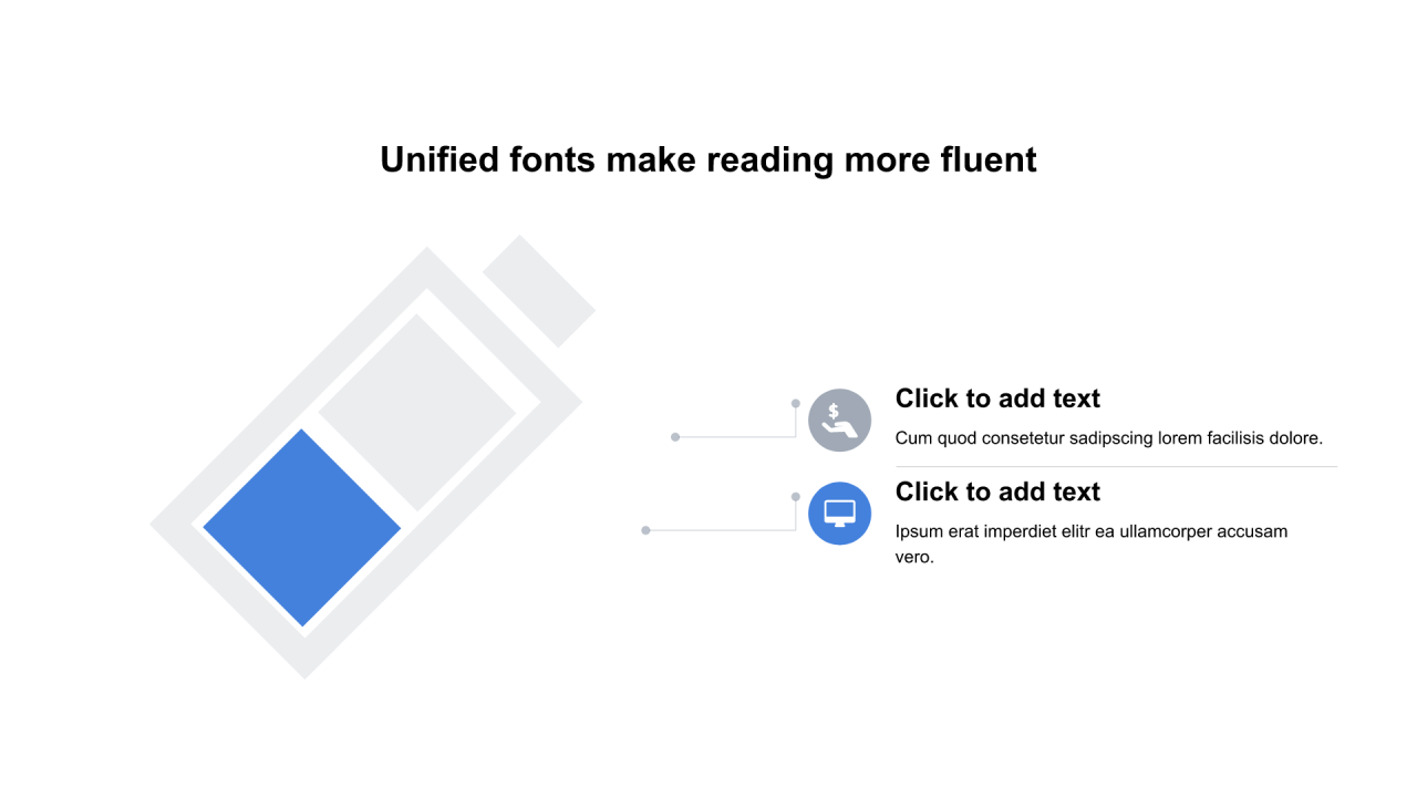多色圆形扁平4项PPT列表