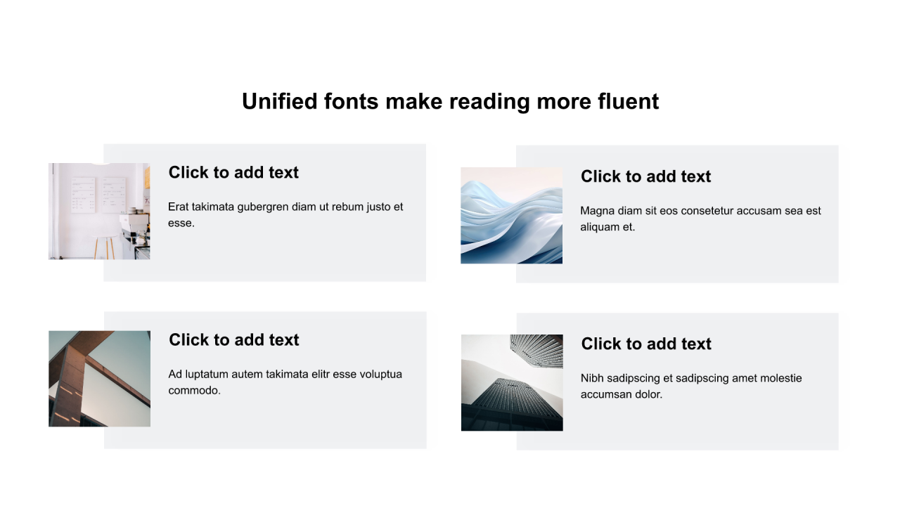 多色矩形阴影2项PPT列表