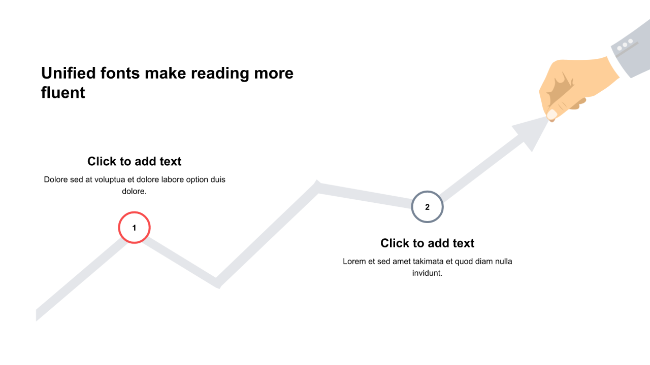 多色圆形扁平6项PPT流程