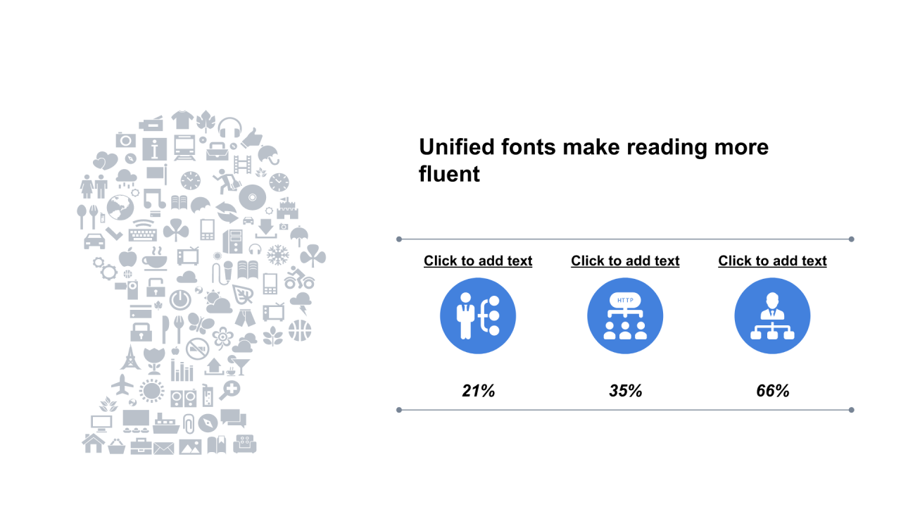 红色圆形扁平3项PPT列表