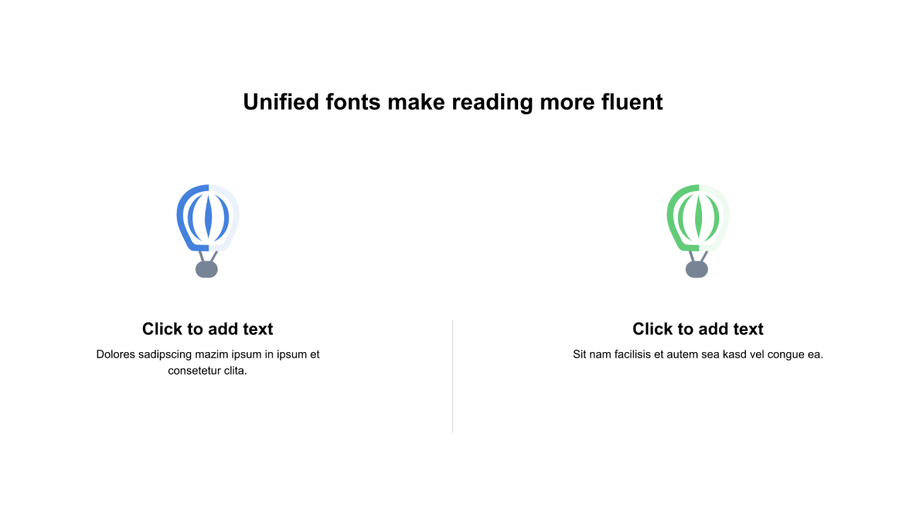 多色插画扁平6项PPT列表
