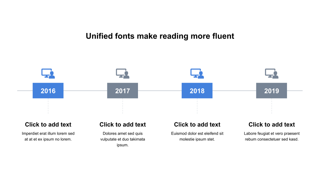 多色矩形扁平项PPT流程